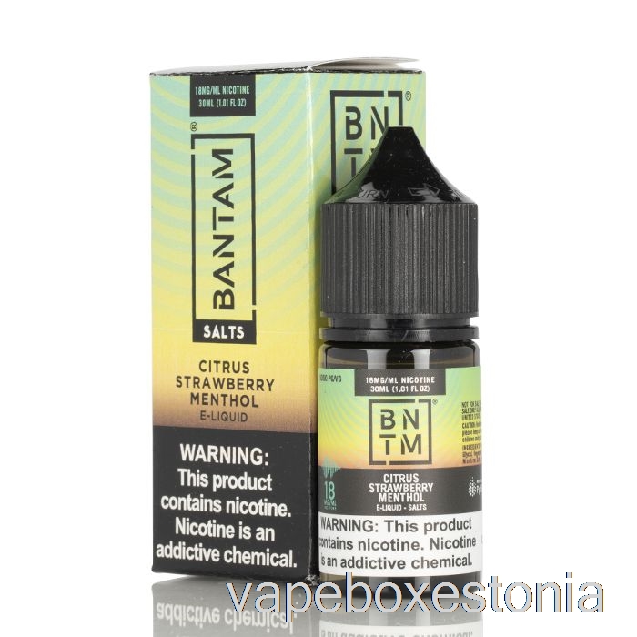 Vape Box Estonia Tsitruselised Maasika Mentooli Soolad - Bantam Vape - 30ml 36mg